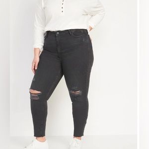 Old Navy FitsYou 3-Sizes-in-1 Extra High-Waisted Rockstar Super-Skinny Rip Jeans